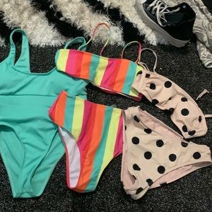Swimsuit bundle first two from shein last one from target all size small